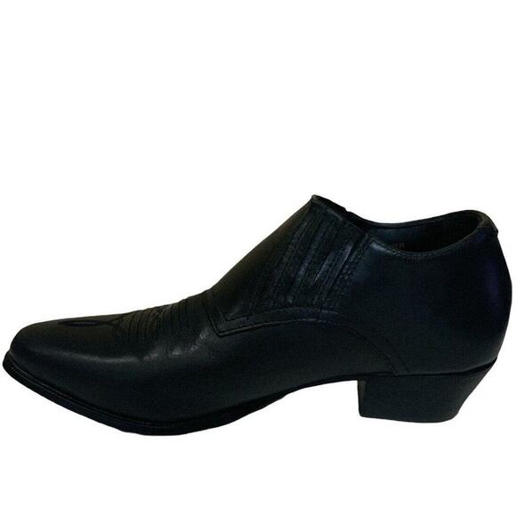 Durango Bootie Women's Size 6M Elastic Panel Slip On Cowgirl Heel Black Shoes - Picture 2 of 11